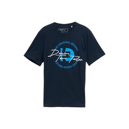 Tom Tailor TOM TAILOR DENIM Shirt nachtblauw / azuur / wit