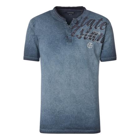 Casa Moda T-Shirt blauw, Bedrukt