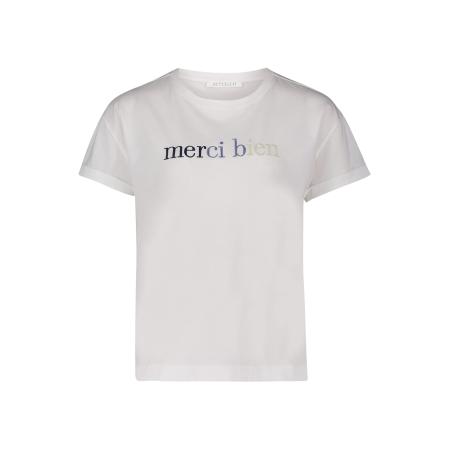 Betty & Co Betty & Co Shirt ecru / blauw / zwart / wit