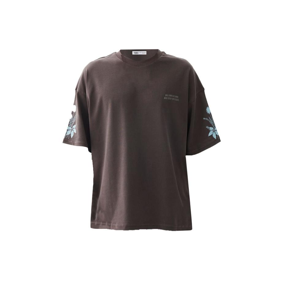 VAMOS CLO Shirt Everlasting Daisy blauw / bruin Bruin