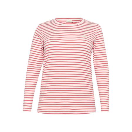 KAFFE CURVE Shirt Clia rood / wit