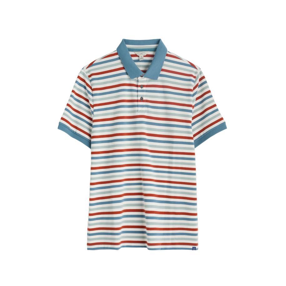 Seasalt Cornwall Seasalt Cornwall Shirt Balefire hemelsblauw / petrol / bloedrood / wit -