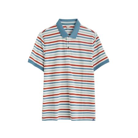 Seasalt Cornwall Seasalt Cornwall Shirt Balefire hemelsblauw / petrol / bloedrood / wit