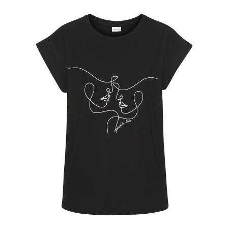 Lascana LASCANA Shirt zwart / wit