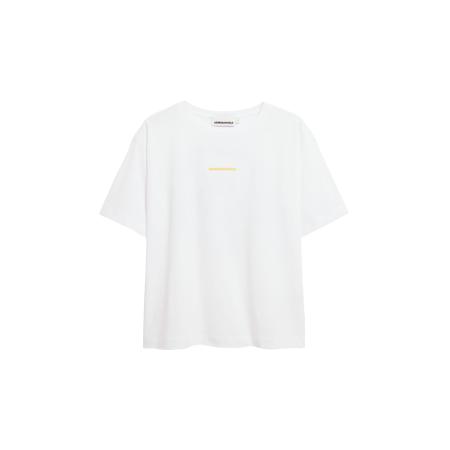 Armedangels ARMEDANGELS Shirt GIANNAA SMILE geel / wit