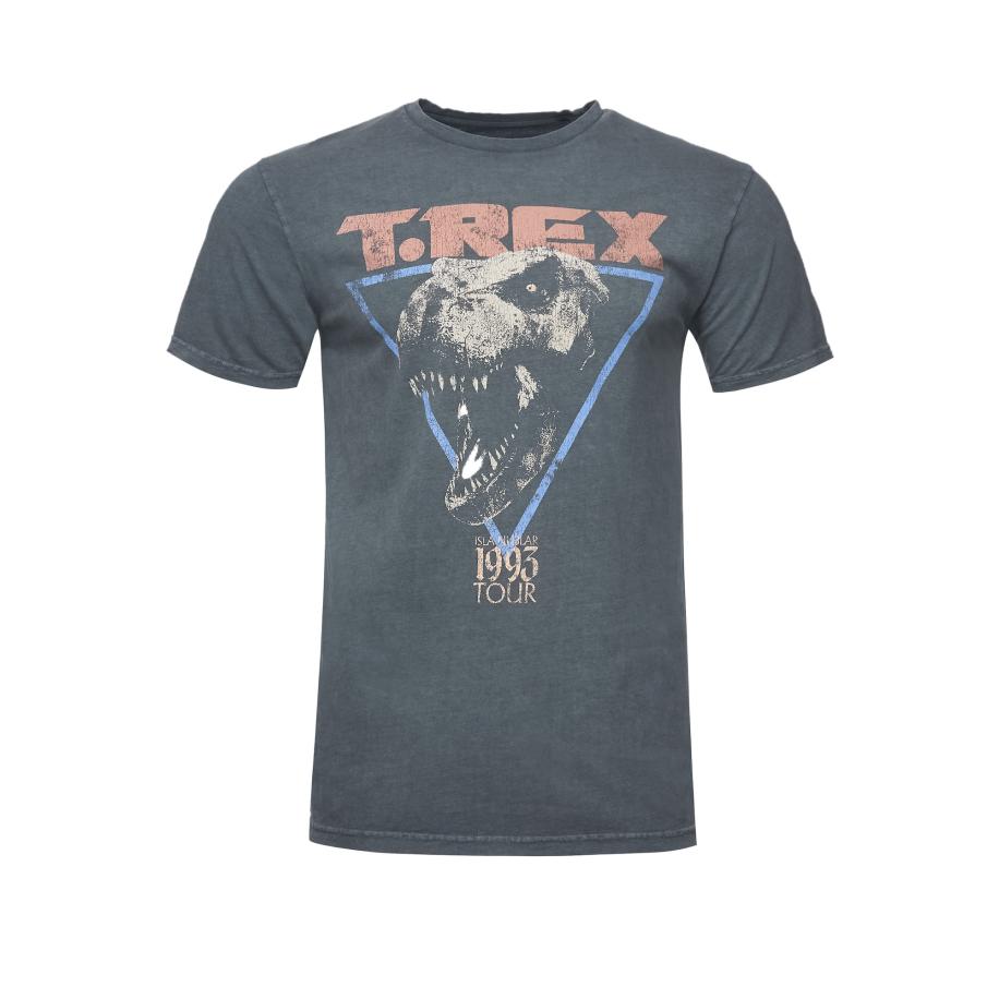 Recovered Recovered Shirt Jurassic Park T-Rex 1993 donkergrijs -