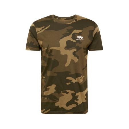 Alpha Industries ALPHA INDUSTRIES Shirt lichtbruin / kaki / olijfgroen / wit