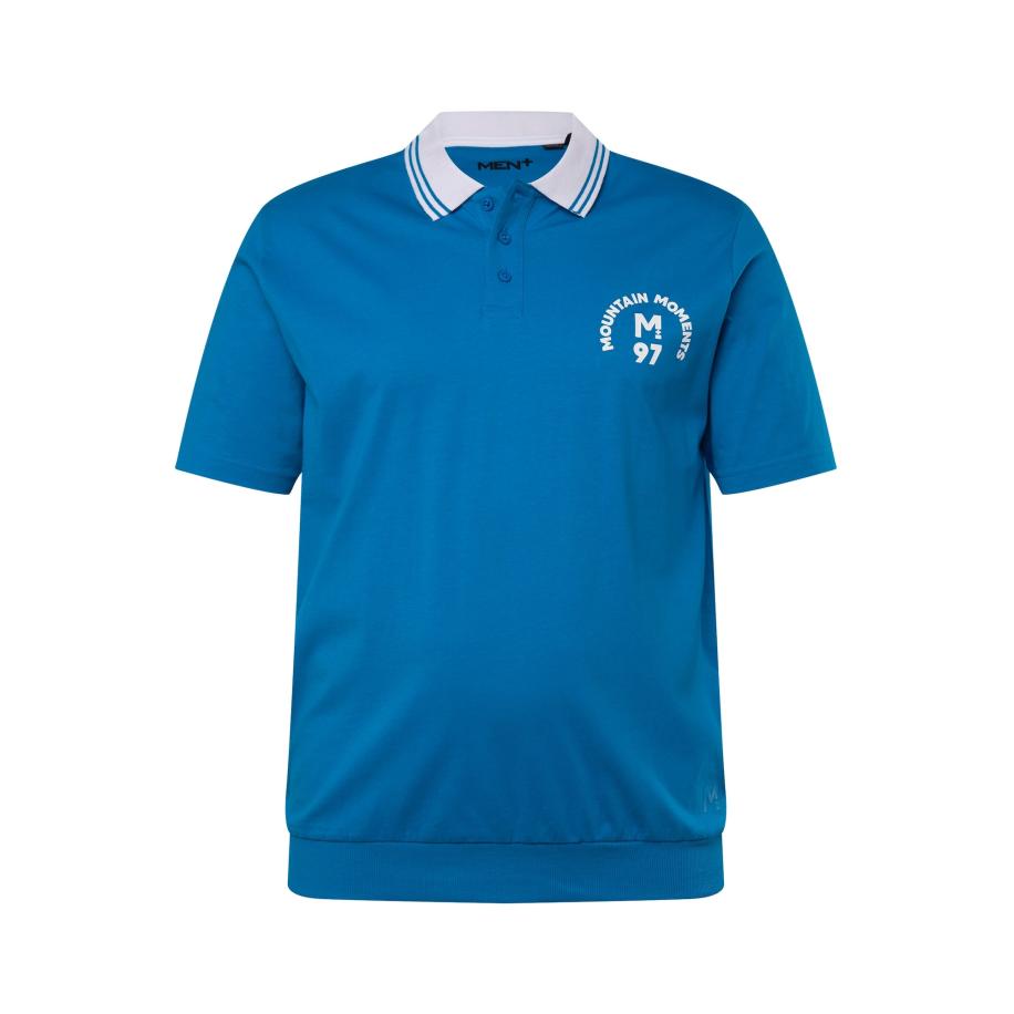 men plus Men Plus Shirt blauw / wit -