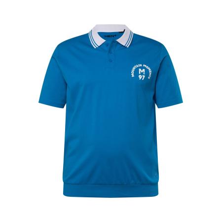 men plus Men Plus Shirt blauw / wit