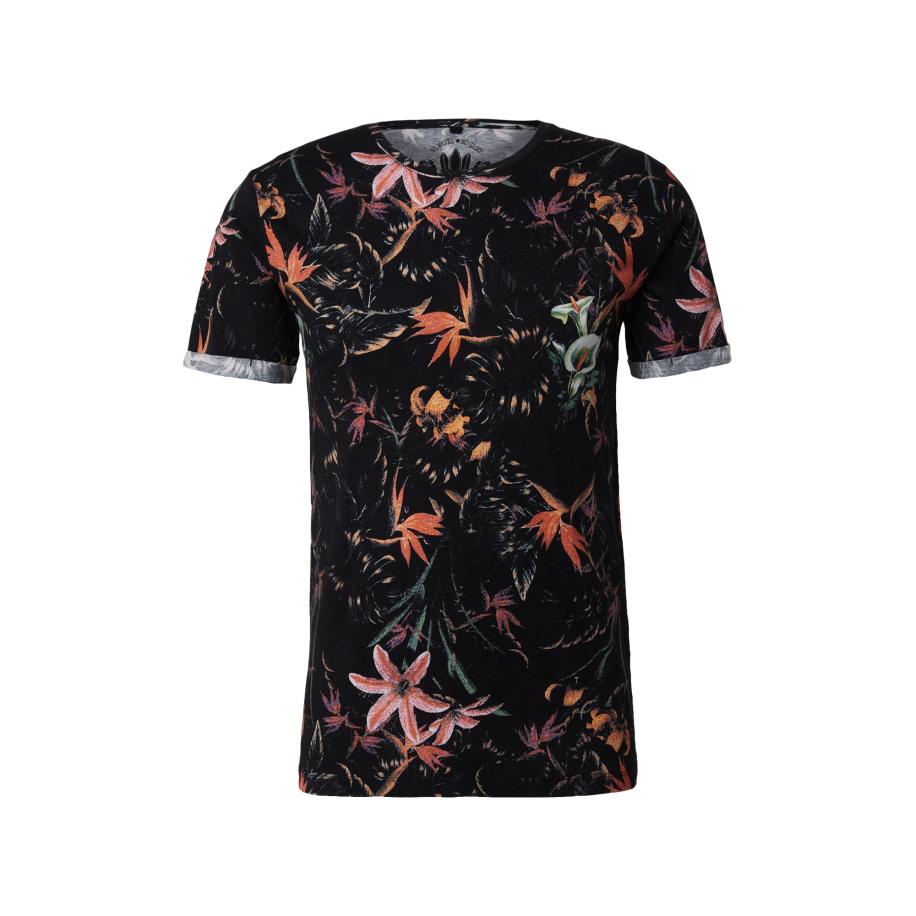 Key Largo Key Largo Shirt JUNGLES rood / zwart -