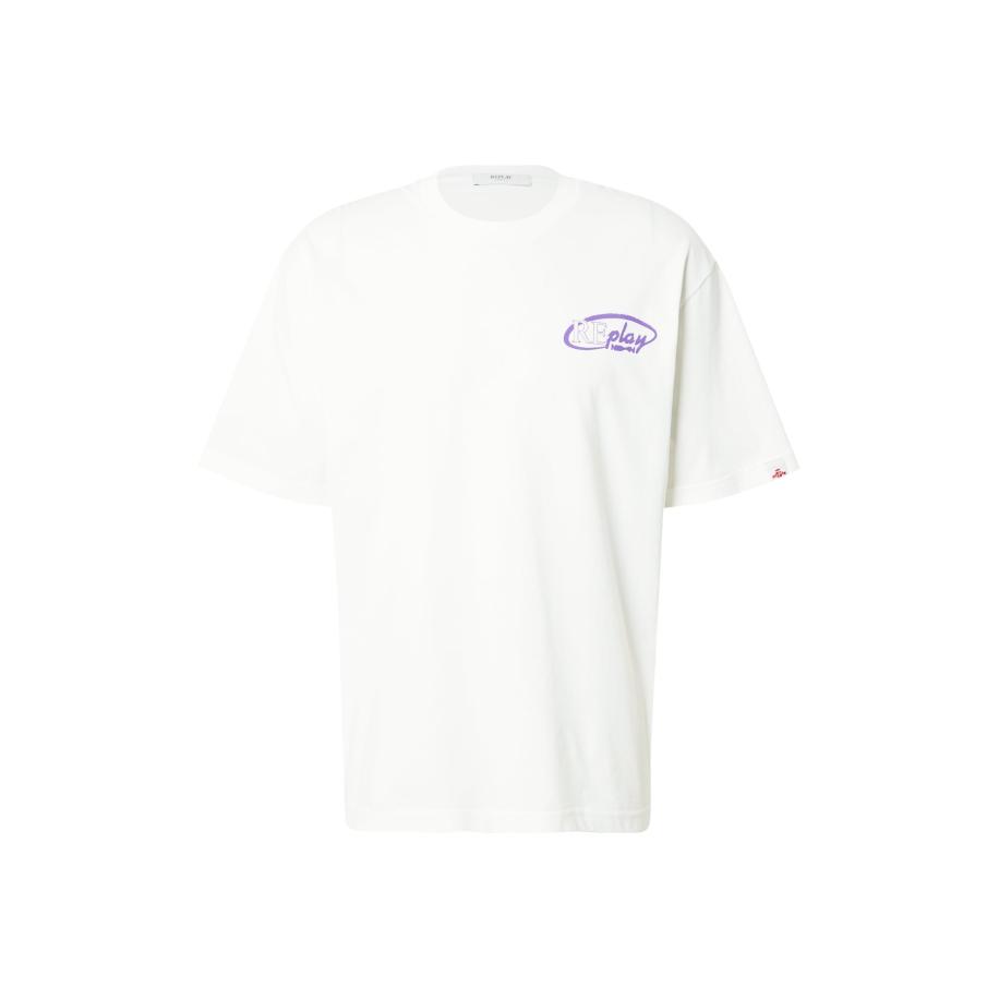 Replay REPLAY Shirt lila / wit -