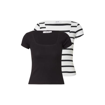 ABOUT YOU ABOUT YOU Shirt Lil zwart / wit