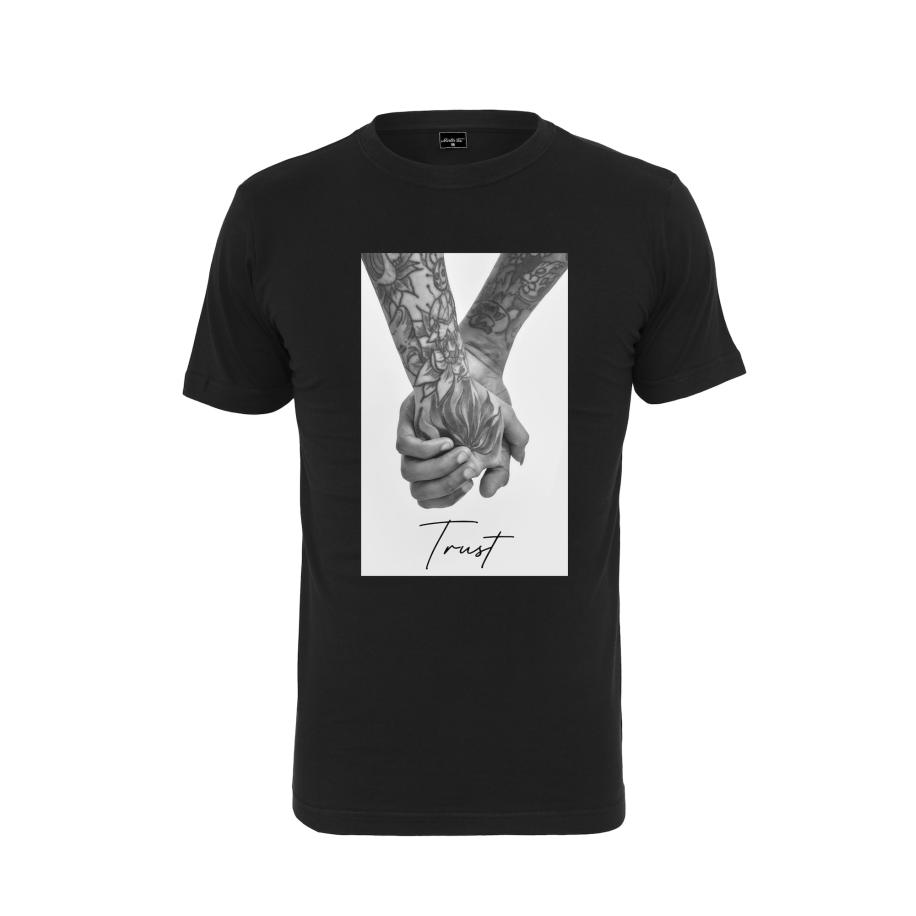 mister tee MT Men Shirt Trust 2.0 zwart / wit -