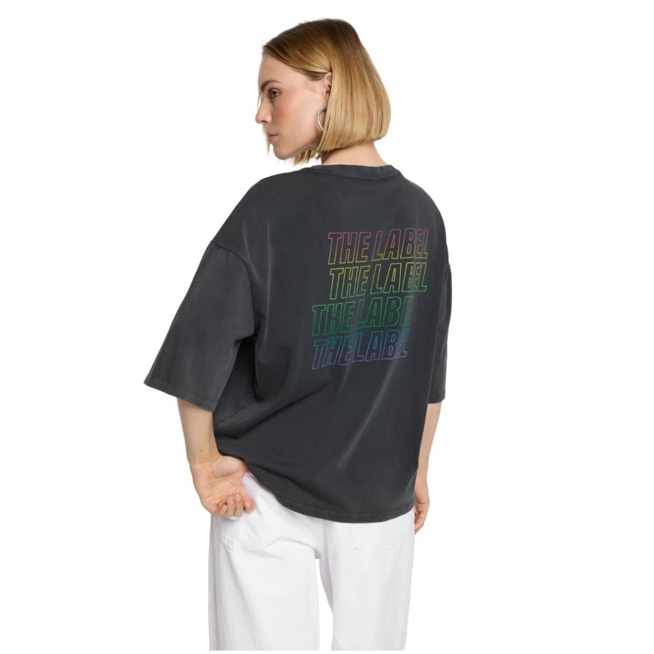 Alix The Label Print T-Shirt Grijs