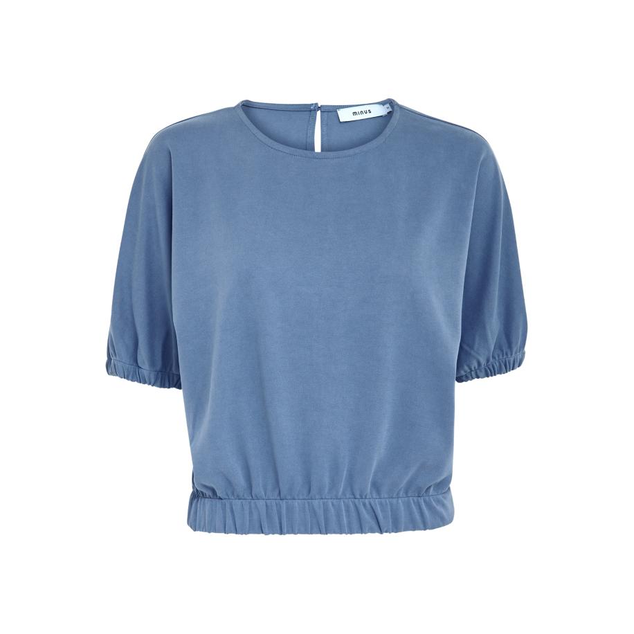 Minus minus Shirt Addilyn duifblauw -