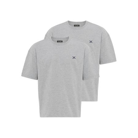 Cool Hill Cool Hill Shirt grijs gemêleerd