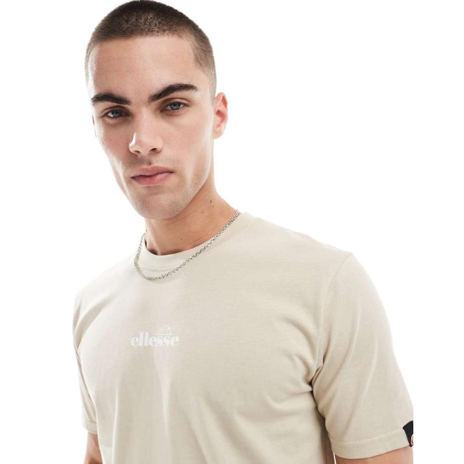 Ellesse - Ollio - T-shirt in beige-Neutraal Multicolor