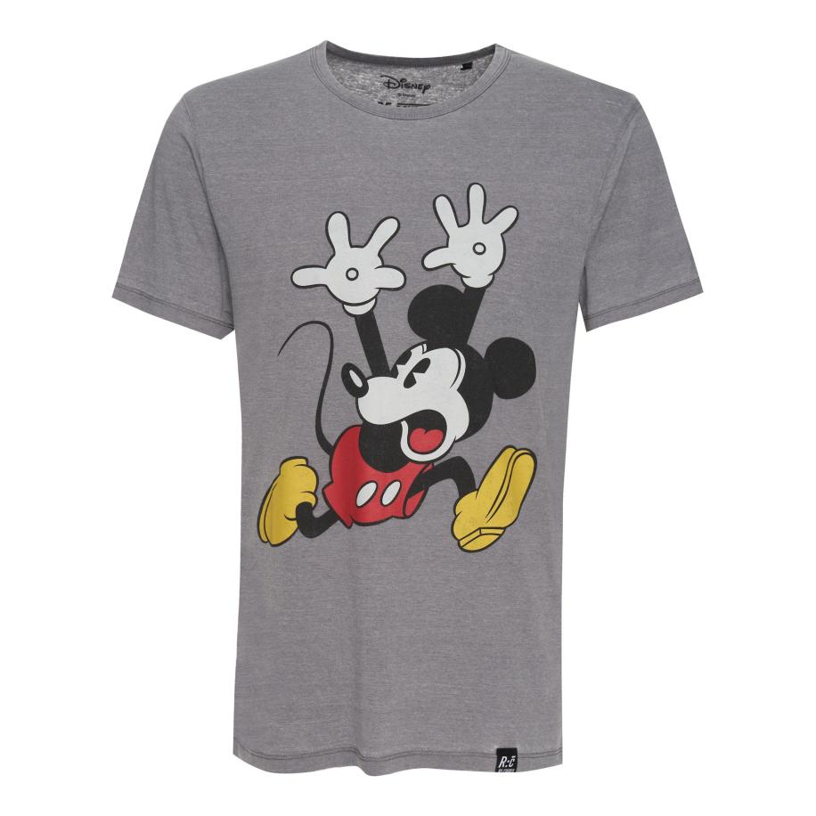 Recovered Recovered Shirt Disney Mickey Mouse Panic lichtgrijs -