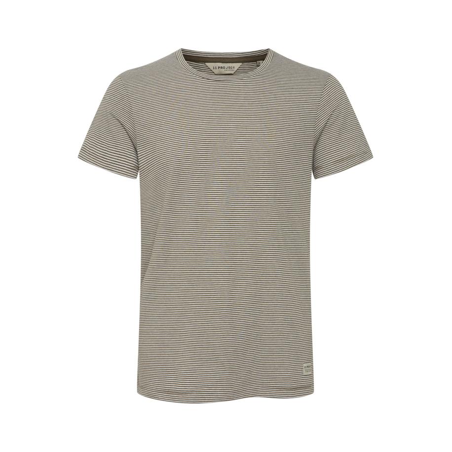 11 Project 11 Project Shirt olijfgroen / wit -