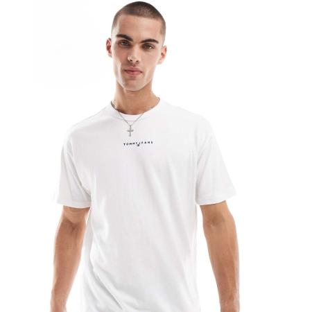 Tommy Jeans - T-shirt met logo in wit