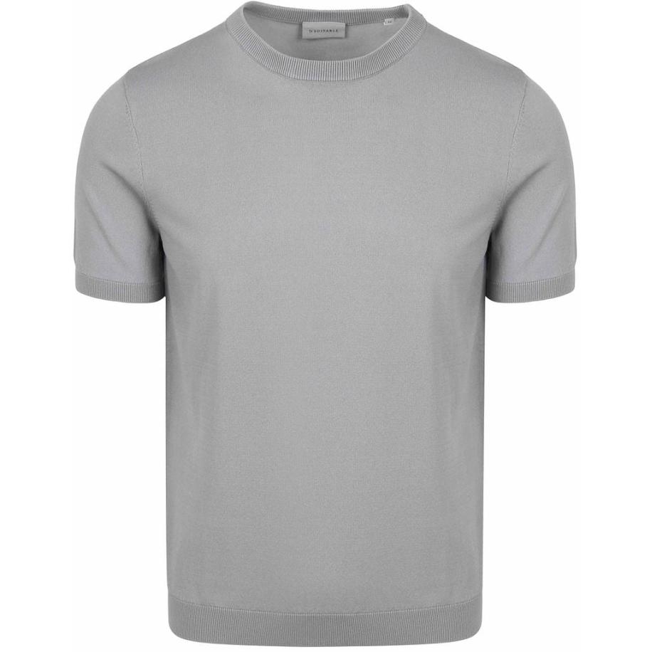 Suitable Knitted T-shirt Wap Grijs Grijs