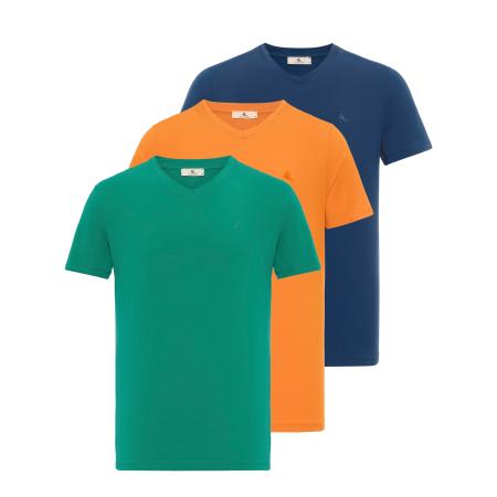 Daniel Hills Daniel Hills Shirt blauw / groen / oranje