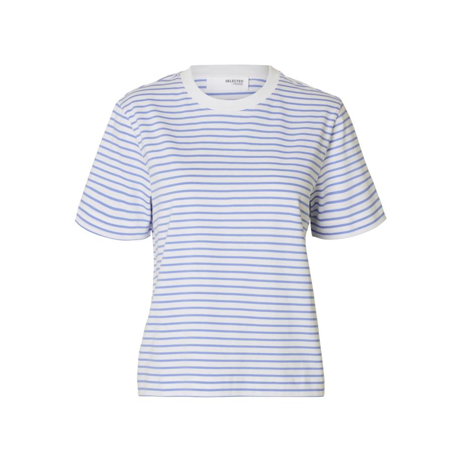 Selected SELECTED Shirt SLFEssential blauw / offwhite -