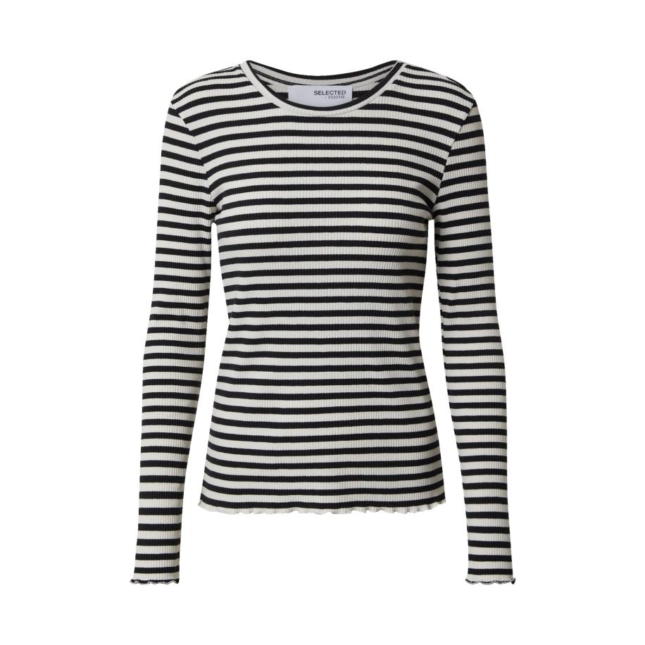 Selected SELECTED Shirt SLFAnna zwart / wit -