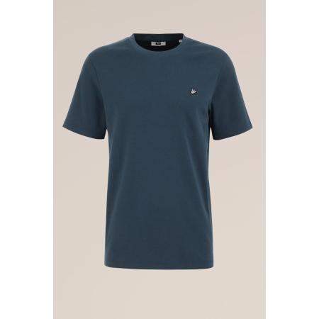 Fundamentals heren T-shirt - Slim Fit - Indigo - Katoen - Maat: XL