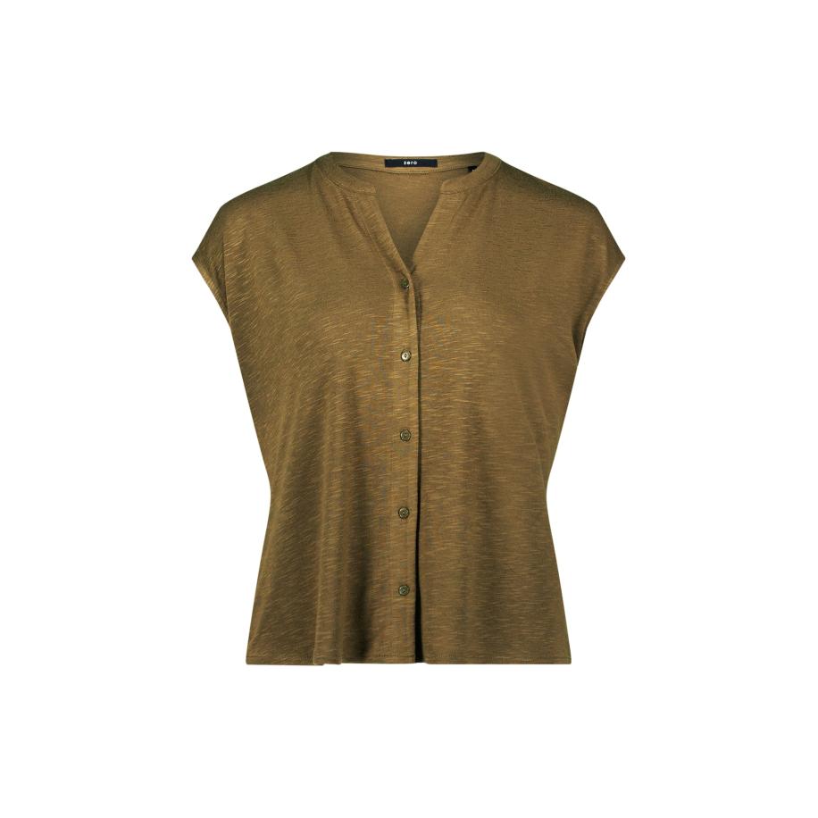 Zero zero Shirt olijfgroen -