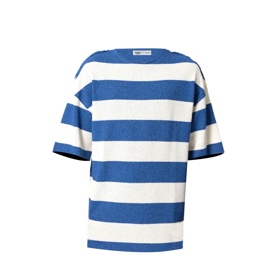 VAMOS CLO Shirt blauw / wit Blauw