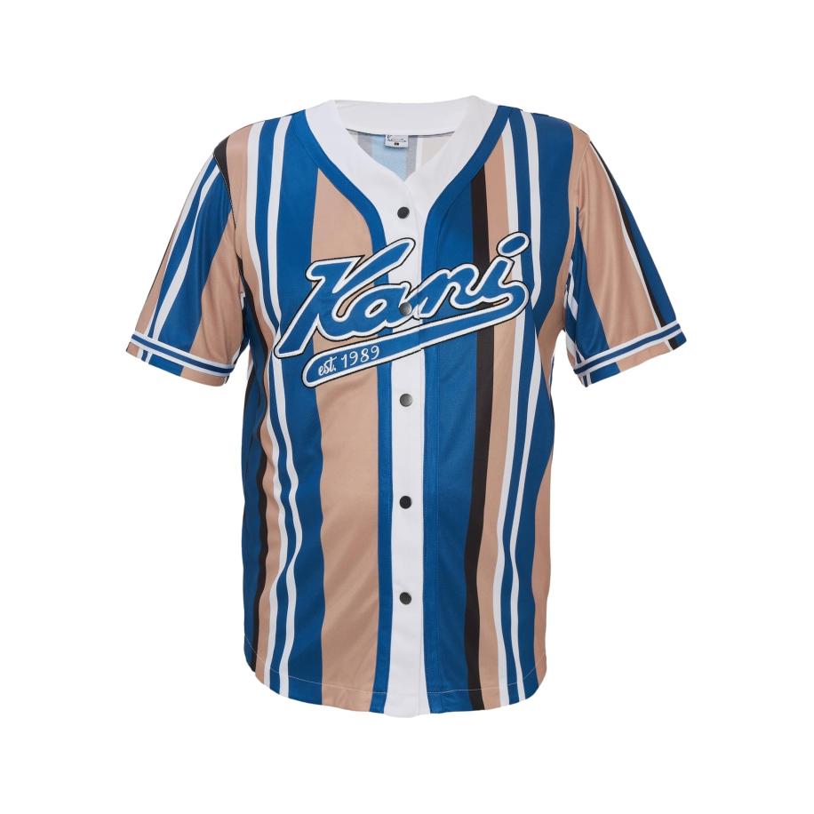 Karl Kani Karl Kani Shirt Varsity donkerblauw / bruin / zwart / wit -