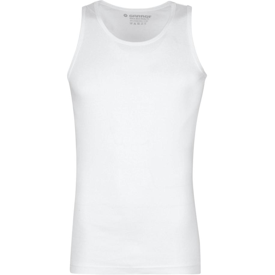 Garage Stretch Basic Singlet Wit Wit