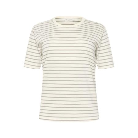 KAFFE CURVE Shirt Winni grijs / wit