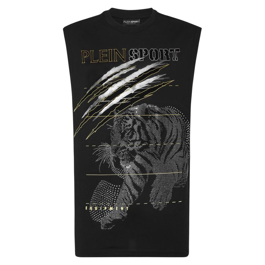 Plein Sport Plein Sport Shirt Tiger grijs / zwart / wit -