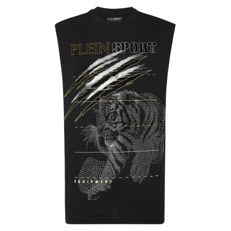 Plein Sport Plein Sport Shirt Tiger grijs / zwart / wit