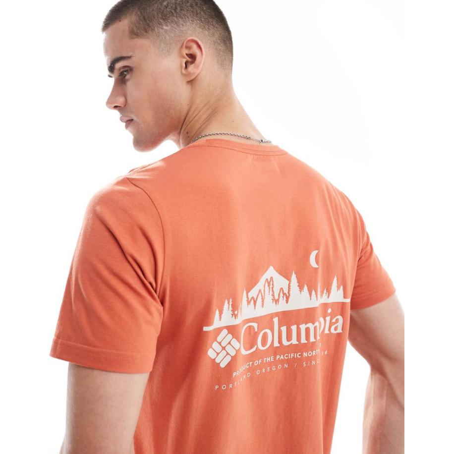 Columbia - Rapid Ridge II - T-shirt met print op de achterkant in rood Rood