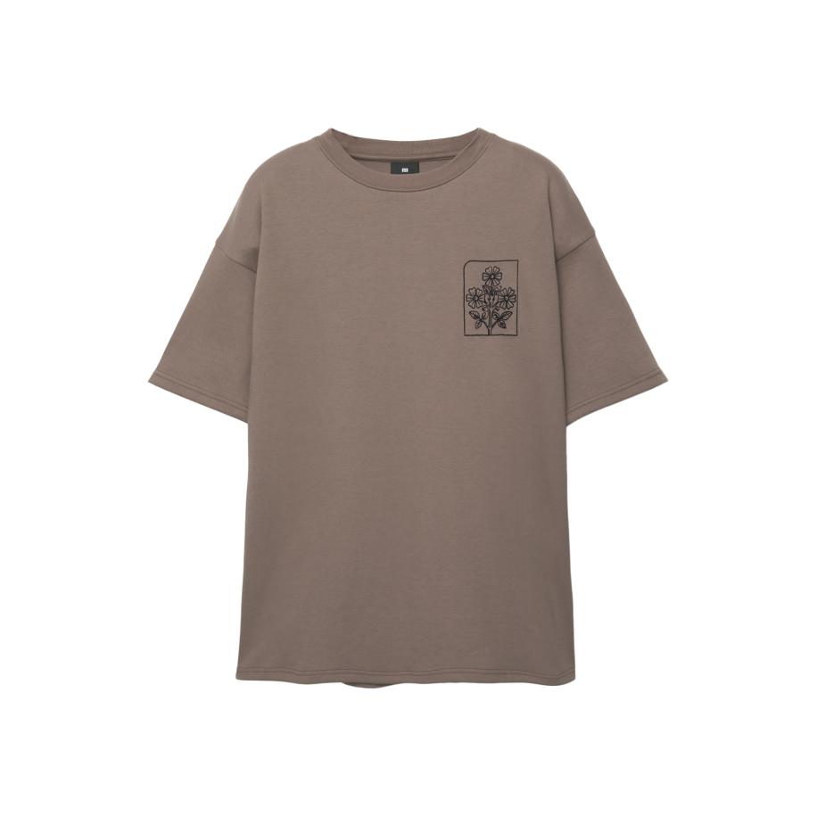Pull&Bear Pull&Bear Shirt TAKE A LOOK bruin / zwart / wit -
