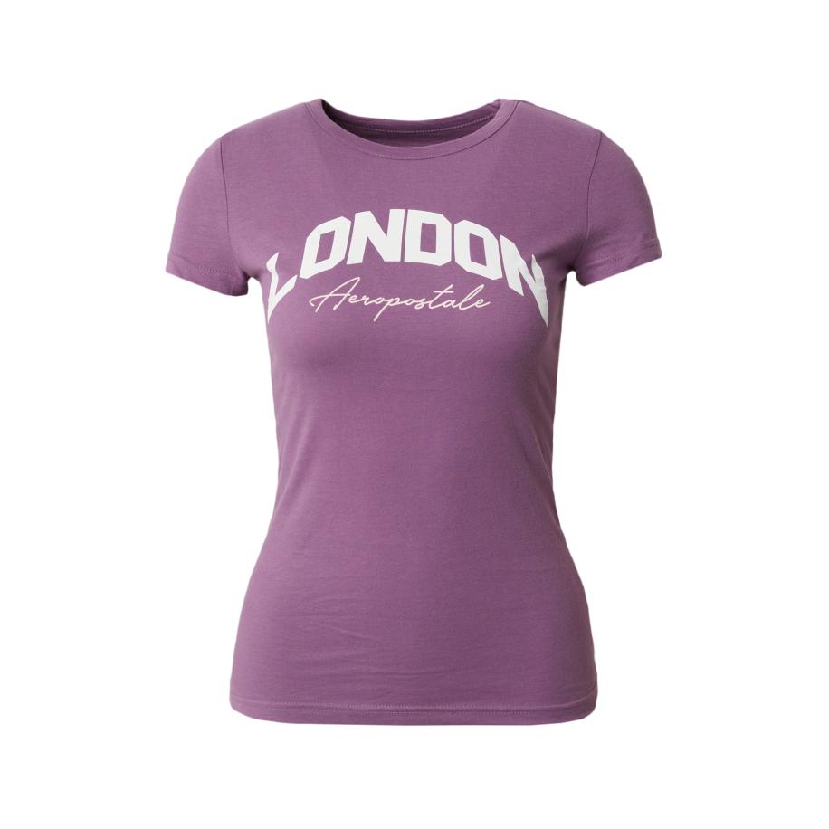 Aeropostale AÉROPOSTALE Shirt LONDON lila / natuurwit -