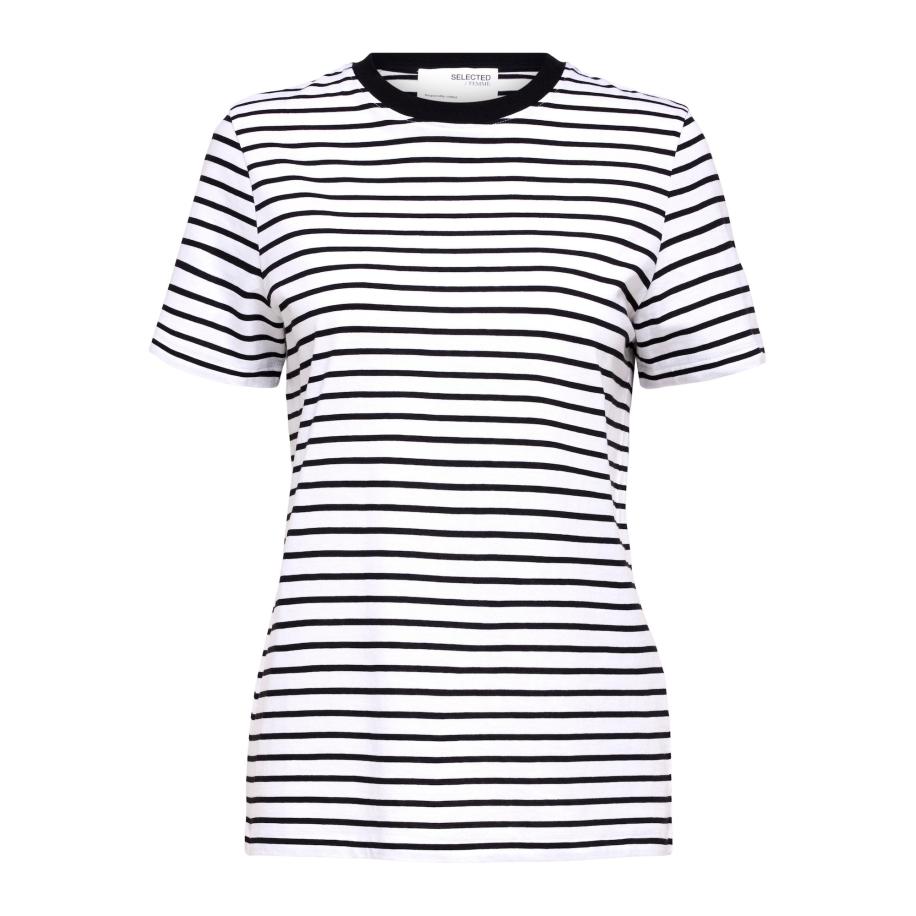 Selected SELECTED Shirt zwart / wit -