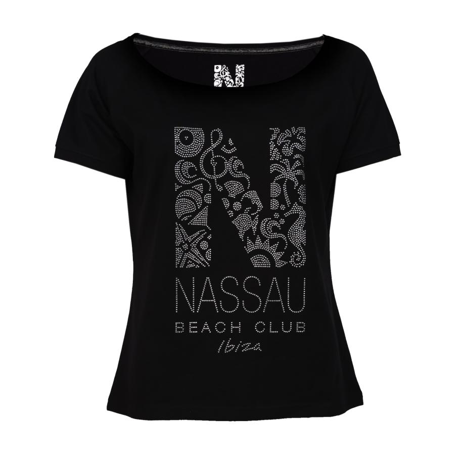 NASSAU Beach Club NASSAU Beach Club Shirt NB22003 grijs / zwart / zilver -