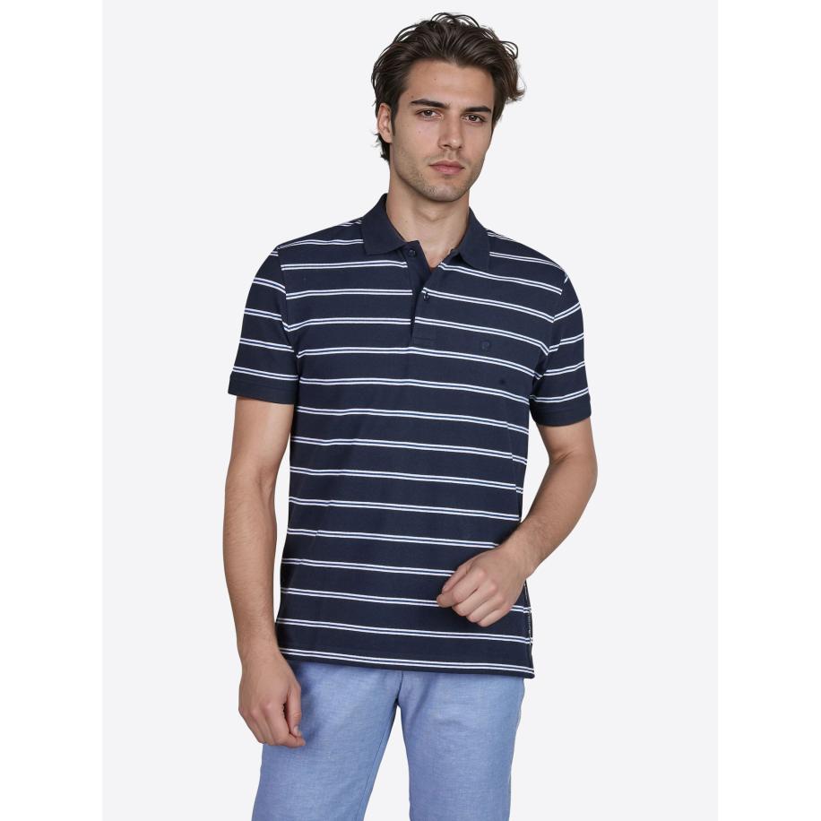 Pierre Cardin PIERRE CARDIN Shirt navy / wit -