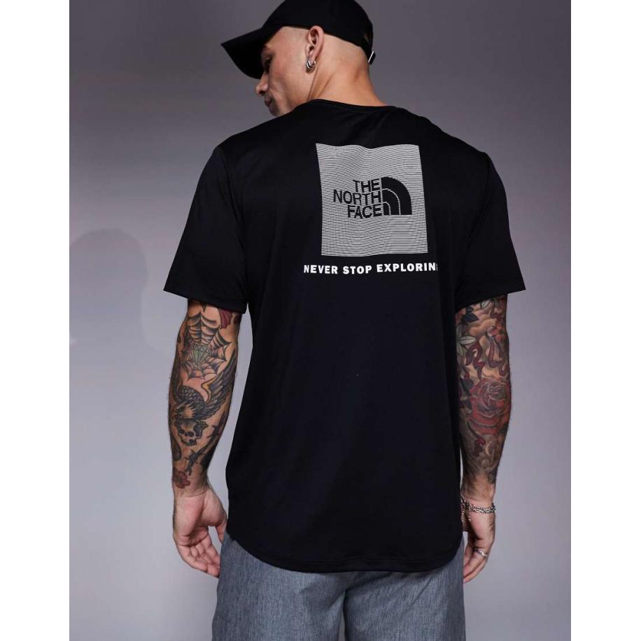 The North Face - Training - 24/7 Box NSE - T-shirt met print op de achterkant in zwart Zwart