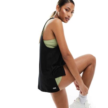 4505 Icon Hemdje van katoen met verlaagde armsgaten in zwart