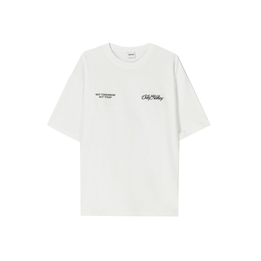 Bershka Bershka Shirt spar / zwart / wit -