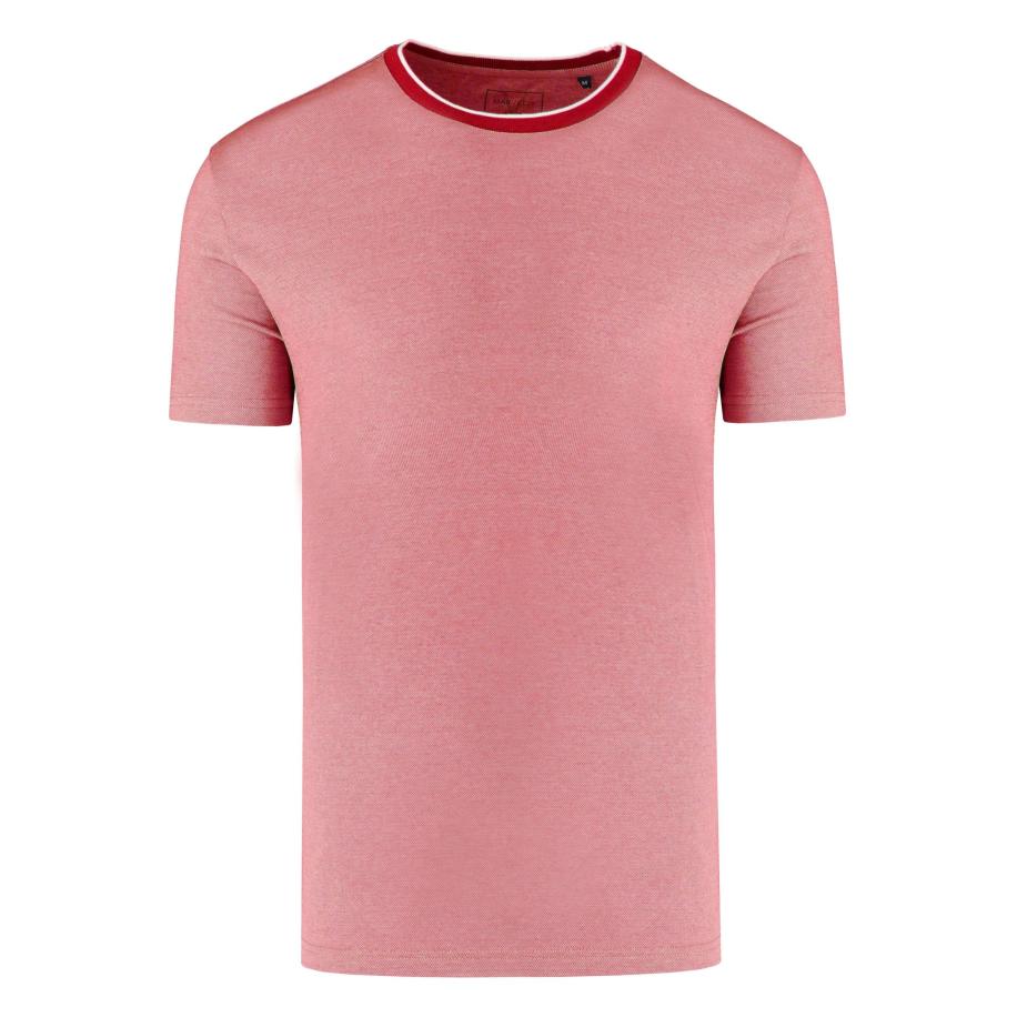 Marvelis Casual T-Shirt ronde hals lak rood, Effen Rood