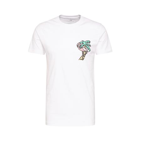 Mister Tee Shirt Flamingo lichtgeel / lichtgroen / lichtroze / wit