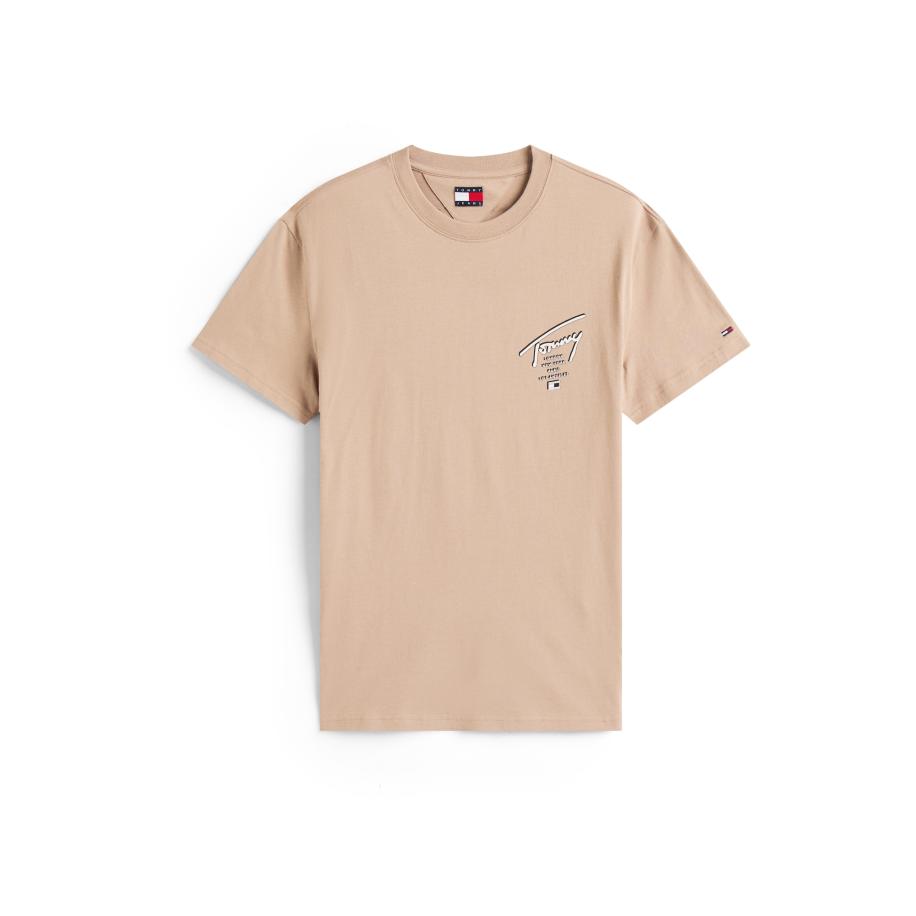 Tommy Jeans Tommy Jeans Shirt CITY taupe / zwart / wit -