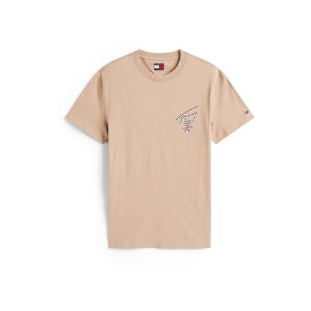 Tommy Jeans Tommy Jeans Shirt CITY taupe / zwart / wit