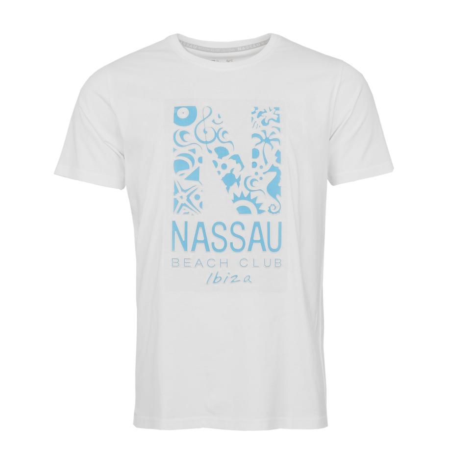NASSAU Beach Club NASSAU Beach Club Shirt NB22014 blauw / wit -